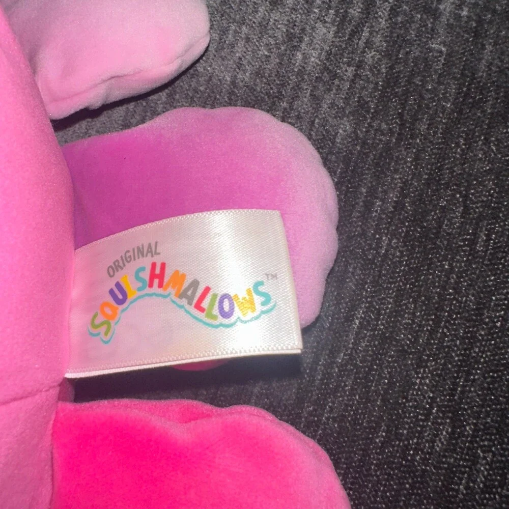 Squishmallow Pink Octopus Plush Stuffed Animal Soft Toy with Bow